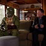 William Shatner and the Gorn reunite for the promotion of Star Trek: The Video Game (2013).