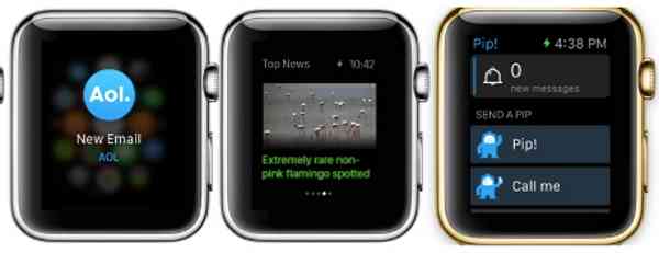AOL Debuts Three Apps for Apple Watch