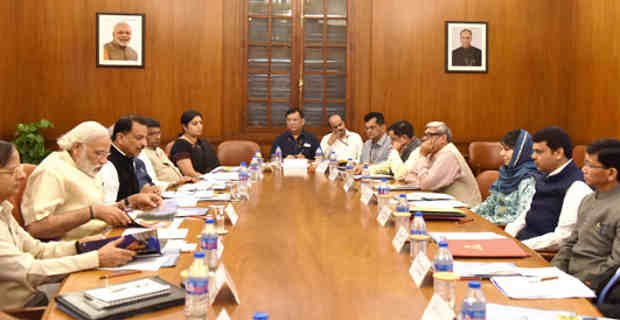 Narendra Modi chairing the meeting of Governing Council of the National Skill Development Mission, in New Delhi on June 02, 2016