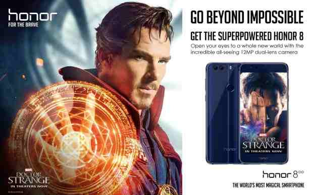 Doctor Strange Film to Feature Honor Smartphone Brand