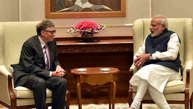 The Co-Chairman of the Bill & Melinda Gates Foundation, Mr. Bill Gates calls on the Prime Minister, Shri Narendra Modi, in New Delhi on November 16, 2016