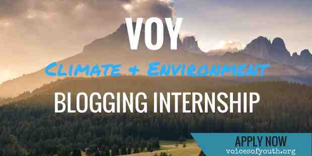 Voices of Youth: Applications Invited for Blogging Internships