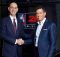 Take-Two CEO Strauss Zelnick, right, joins NBA Commissioner Adam Silver, left, at the league's headquarters in New York, N.Y. on Wednesday, February 8th, 2017 as they announce plans to launch the NBA 2K eLeague, a new, professional competitive gaming league.