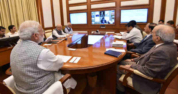 The Prime Minister, Shri Narendra Modi chairing seventeenth interaction through PRAGATI - the ICT-based, multi-modal platform for Pro-Active Governance and Timely Implementation, in New Delhi on February 22, 2017.