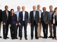 IBM Honors 11 New Fellows in 2017. L-R: Hugo Krawkzyk, Sridhar Muppidi, Rachel Reinitz, Sam Lightstone, Ed Calusinski, Eric Herness, Matthias Steffen, Dakshi Agrawal, Matt Huras, Hillery Hunter, Charlie Hill