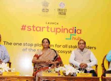 Smt. Nirmala Sitharaman at the launch of the Start - Up India Hub, in New Delhi on June 19, 2017. Photo: PIB (file photo)