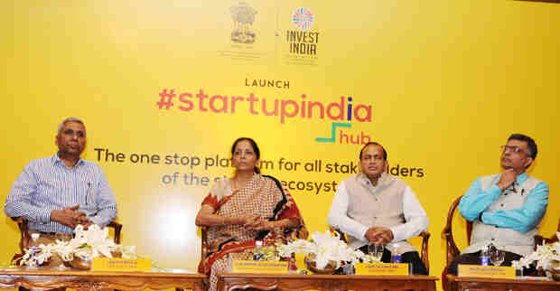 Smt. Nirmala Sitharaman at the launch of the Start - Up India Hub, in New Delhi on June 19, 2017. Photo: PIB (file photo)