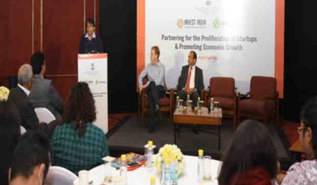 Commerce Minister Speaking at the Invest India and WhatsApp event in New Delhi on October 31, 2018. Photo: PIB