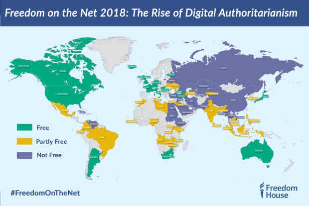 Freedom on the Net 2018