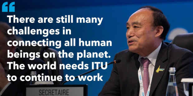 Houlin Zhao of China Re-elected as ITU Secretary-General