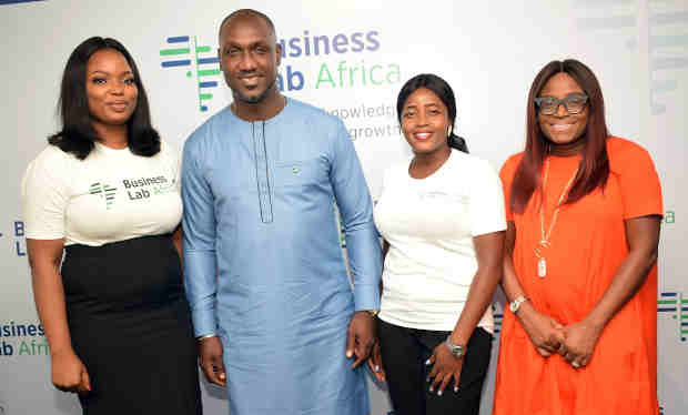 L-R:Tricia Ikponmwonba, Lead Trainer, Business Lab Africa; Jimi Tewe, CEO The Jimi Tewe Company; Romoke Oladejo Community Manager, Business Lab Africa and Funke Bucknor, CEO Zapphaire Events at the media unveil of Business Africa Lab in Lagos.