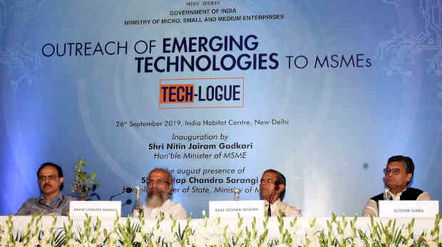 Workshop on “Outreach of Emerging Technologies to MSMEs” in New Delhi on September 26, 2019. Photo: PIB