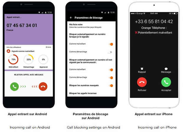 How Orange Blocks Unwanted Calls and Messages. Photo: Orange