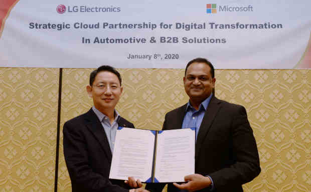 LG Joins Hands with Microsoft to Build Automotive Infotainment Systems. Photo: LG