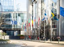 EU flags outside the European Parliament in Brussels. Photo: European Parliament