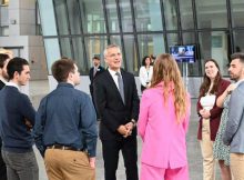 NATO Secretary General Jens Stoltenberg meeting 10 young content creators from across Allied countries (Germany, Hungary, Latvia, Spain, the UK, and the US) at the NATO Headquarters as part of the “Protect the Future” campaign on 27 May 2022. Photo: NATO (file photo)