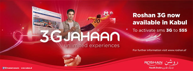 Roshan 3G Jahaan in Afghanistan