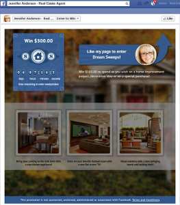 Dream Sweeps for Real Estate Agents on Facebook