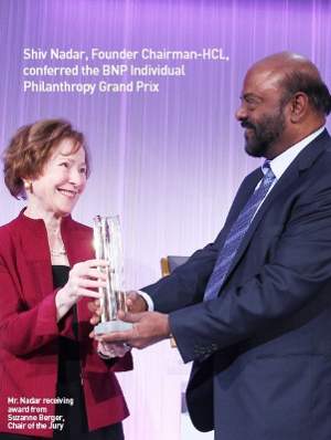 Shiv Nadar Honored with BNP Paribas Award