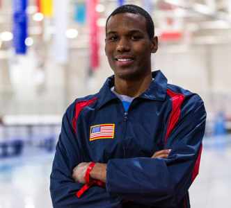 U.S. Olympic speed skater Shani Davis