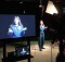 Astronaut Cady Coleman films her Space Apps promo!