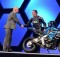 John McGuinness, a.k.a 'Morecambe Missile', with EMC CMO Jonathan Martin.