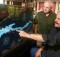 Jefferson Project Director Rick Relyea (left) and IBM Research Distinguished Engineer Harry Kolar (right) examine a visualization of Lake George, as part of The Jefferson Project at Lake George, a three year effort to deploy Internet of Things technology to create the "world's smartest lake."