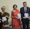 Pictured from Left to Right: NASSCOM President R. Chandrashekhar, Commerce Secretary Rita Teaotia of India, Minster for Commerce and Industry of India Nirmala Sitharaman, Indian Ambassador to the U.S. Arun Singh, NASSCOM Chairman Mohan Reddy