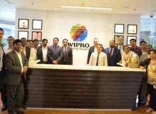 Wipro Ltd’s new office opening in Qatar- inaugurated by Jack Smies, Vice President and Business Head Middle East, Wipro Limited (in the Center).