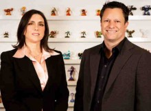 Activision Blizzard Studios Co-Presidents Stacey Sher (L) and Nick van Dyk (R)