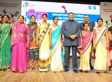 Ravi Shankar Prasad at the inauguration of the National Conference of Woman Village Level Entrepreneurs, in New Delhi on February 20, 2016