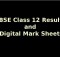 CBSE Class 12 Results Go Online...with Digital Mark Sheets