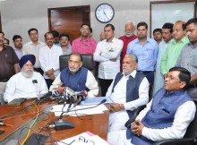 Radha Mohan Singh addressing after launching the Krishi Vigyan Kendra (KVK) portal in New Delhi on July 08, 2016