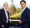 Apple CEO Tim Cook and Deloitte Global CEO Punit Renjen meet at Apple's campus to announce a joint effort to accelerate business transformation using iOS, iPhone & iPad. (Courtesy of Apple / Roy Zipstein)