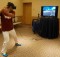 Toshiaki Imae using the new VR system