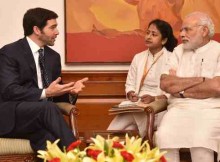 Narendra Modi with Jeff Weiner