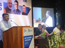 Ravi Shankar Prasad delivering the inaugural address at the Networking workshop on India BPO Promotion Scheme under Digital India Programme, in New Delhi on October 03, 2016