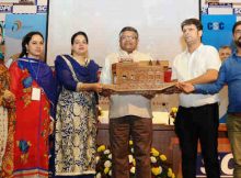 The Union Minister for Electronics & Information Technology and Law & Justice, Shri Ravi Shankar Prasad at the Jammu & Kashmir Village Level Entrepreneurs conference (VLEs), in New Delhi on October 24, 2016