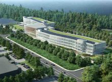 Rendering of the new 350,000-square-foot LG North American Headquarters