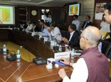 Anil Madhav Dave launching the CRZ Portal, at a function, in New Delhi on March 08, 2017