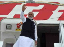 Narendra Modi departs for Delhi from Paris on June 03, 2017. Photo: Press Information Bureau