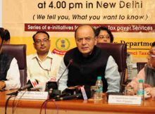 Arun Jaitley addressing at the launch of the Aaykar Setu - a new tax payer e-Service module, in New Delhi on July 10, 2017