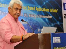 The Minister of State for Communications (Independent Charge) and Railways, Shri Manoj Sinha addressing at the 10th Anniversary Celebrations of IPTV Society, in New Delhi on July 14, 2017