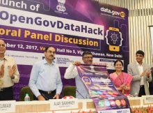 Ravi Shankar Prasad launching the Hackathon, at a function, in New Delhi on September 12, 2017