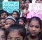 Students of RMN Foundation school urging the government to stop pollution in Delhi. Photo by Rakesh Raman