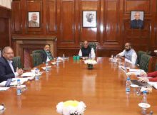 Rajnath Singh chairing a review meeting of Cyber & Information Security (CIS) Division of MHA, in New Delhi on January 17, 2018