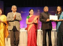 Ravi Shankar Prasad at the inauguration of the National meet of District Informatics officers on “Vision insight and voice as India goes digital”, in New Delhi on February 08, 2018