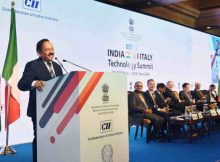 Harsh Vardhan addressing at the inauguration of the India-Italy Technology Summit, in New Delhi on October 29, 2018