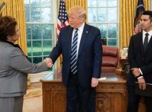 Jovita Carranza with President Trump. Photo: SBA