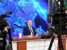 Russian President Vladimir Putin addressing his annual press conference on December 17, 2020. (file photo) Photo: Kremlin